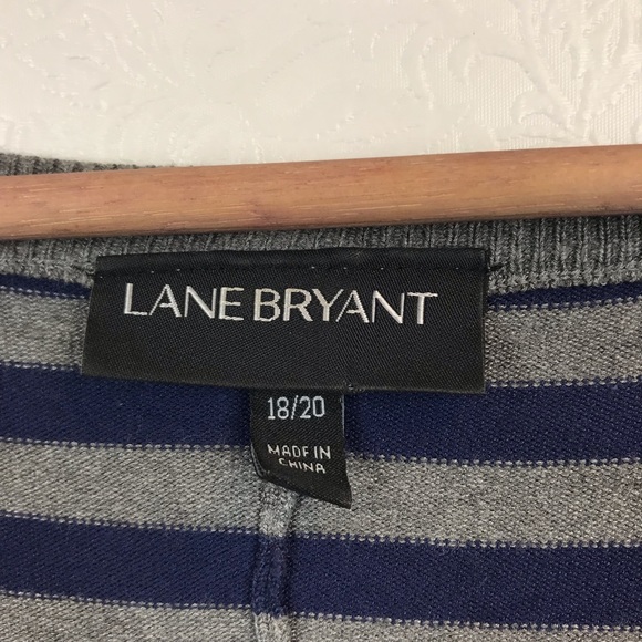 Lane Bryant Polka Dot Striped Sweater - Picture 4 of 6